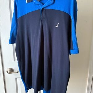 Nautica Men' Blue & Black Shirt